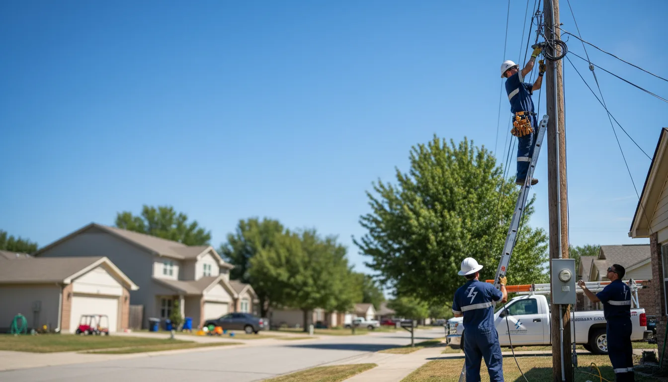 Residential electrician providing installation services in Browns, IL